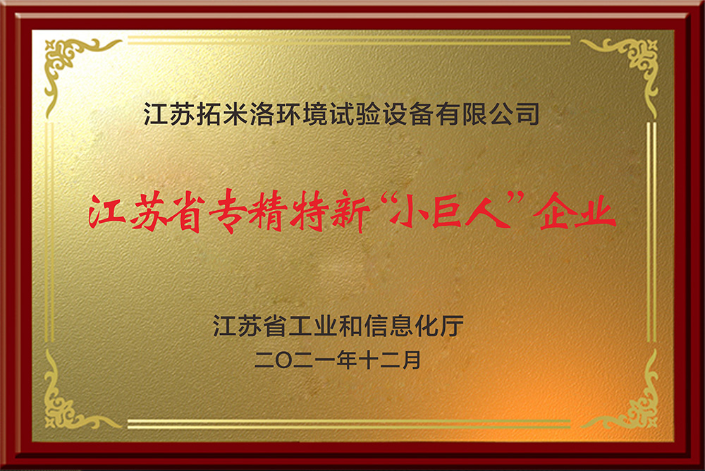 江苏省专精特新“公巨人”企业